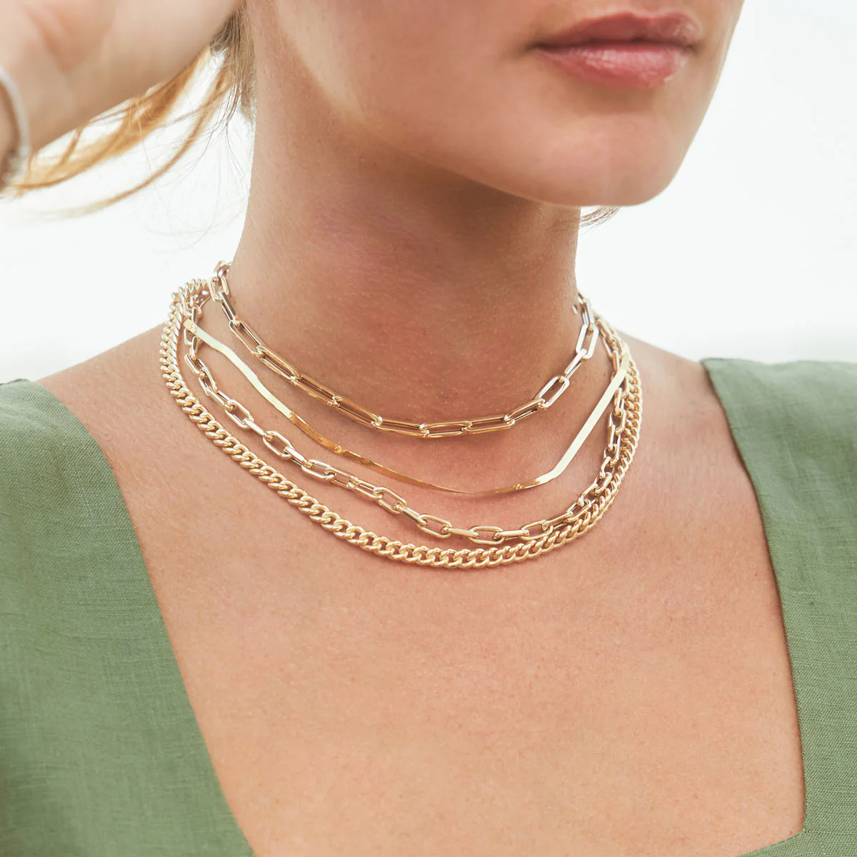 14K Grand Cuban Curb Link Necklace - Image 4