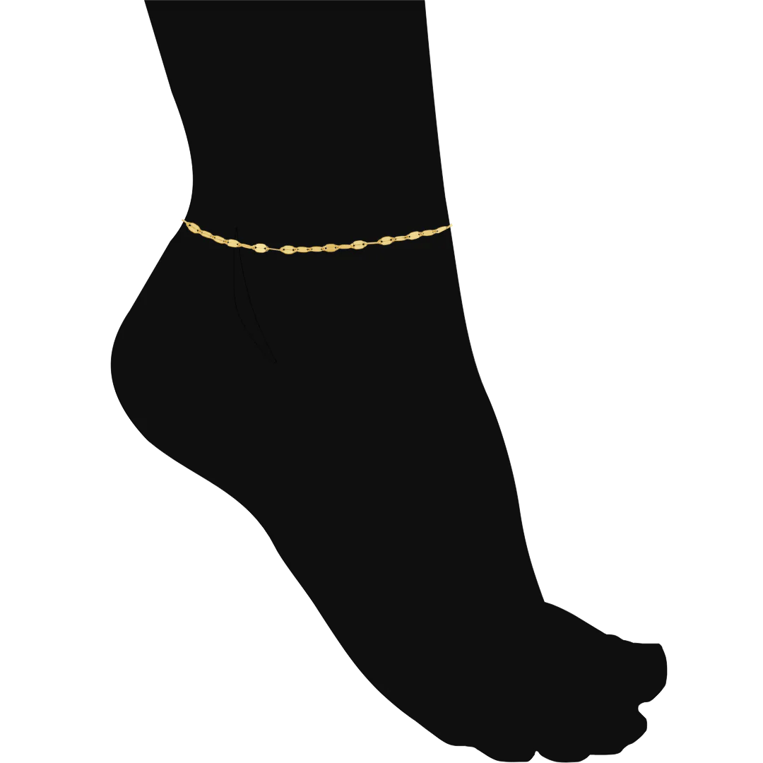 Demure Chain Anklet - Image 2