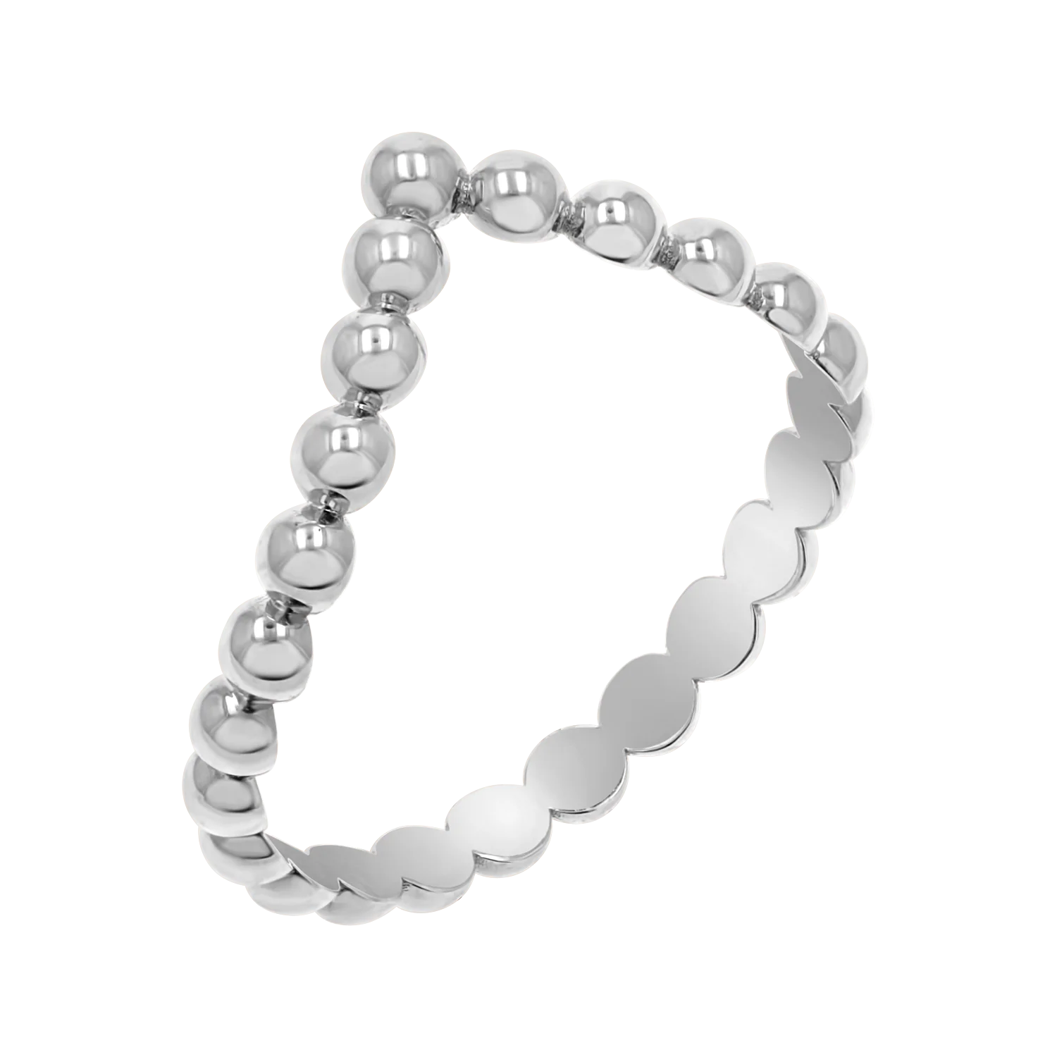 Beaded Wishbone Ring - Image 2