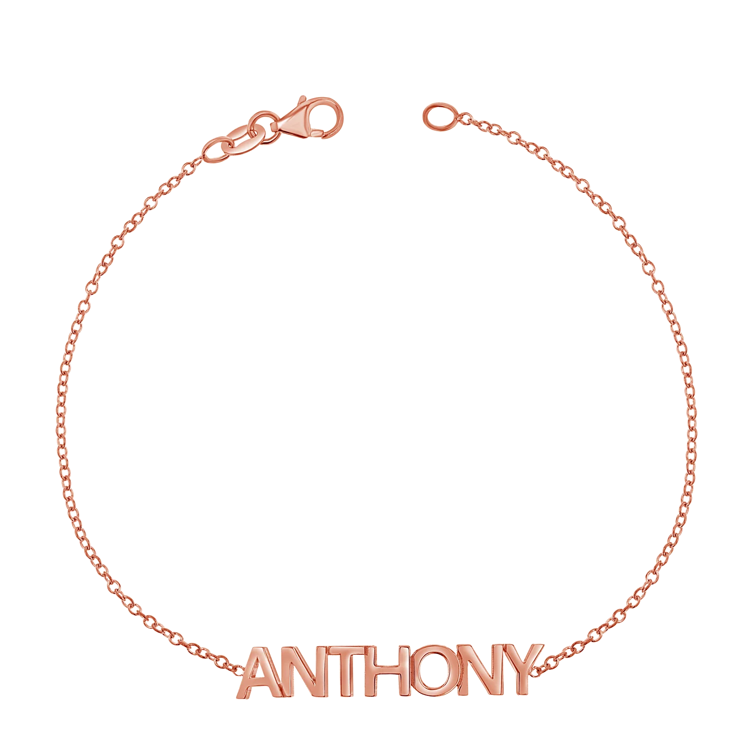 Block Letter Name Bracelet - Image 3