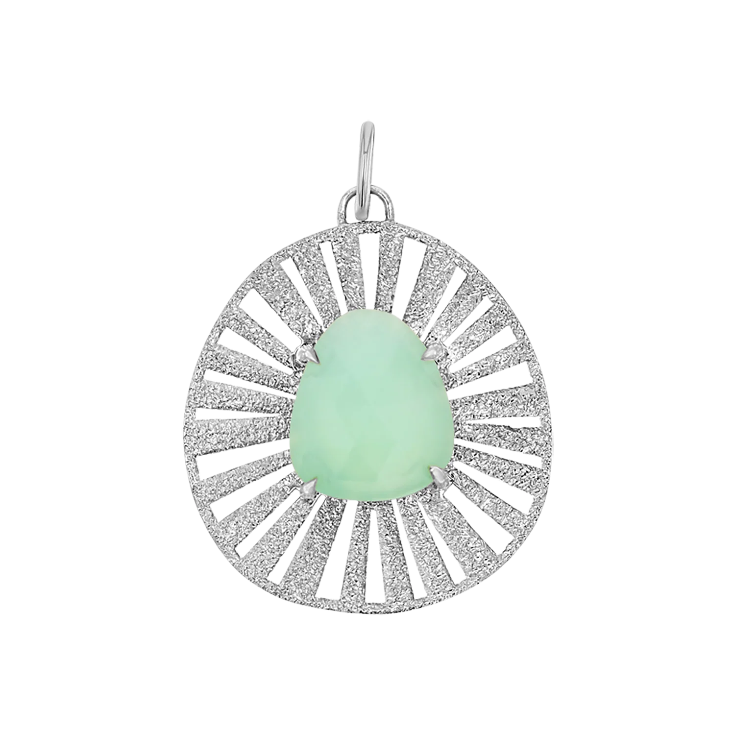 Chrysoprase Medallion Charm - Image 2