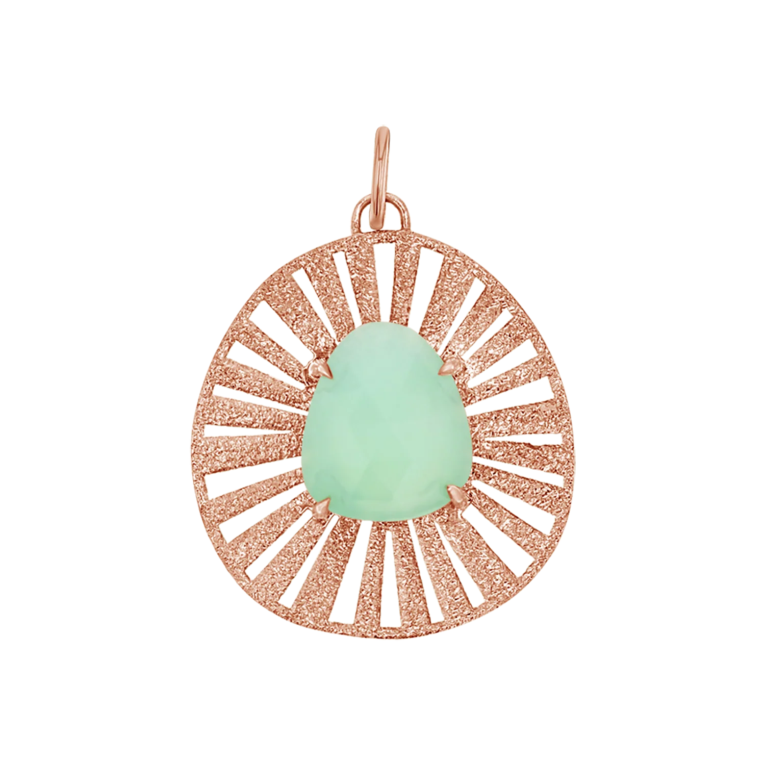 Chrysoprase Medallion Charm - Image 3