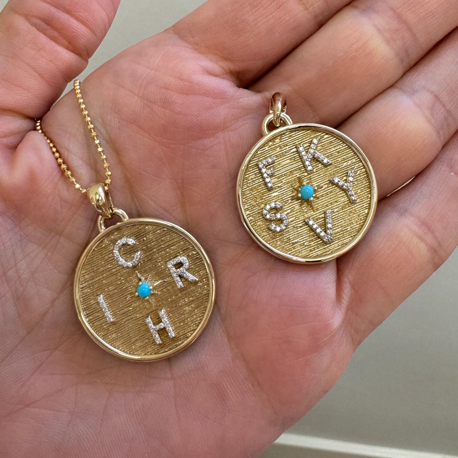Circle of Life Diamond Multi Initial Necklace - Image 9