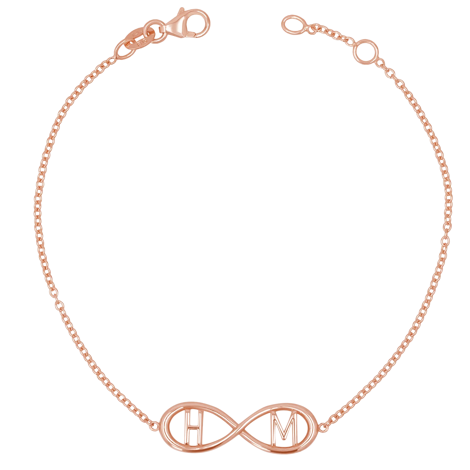 Infinity Letter Bracelet - Image 3
