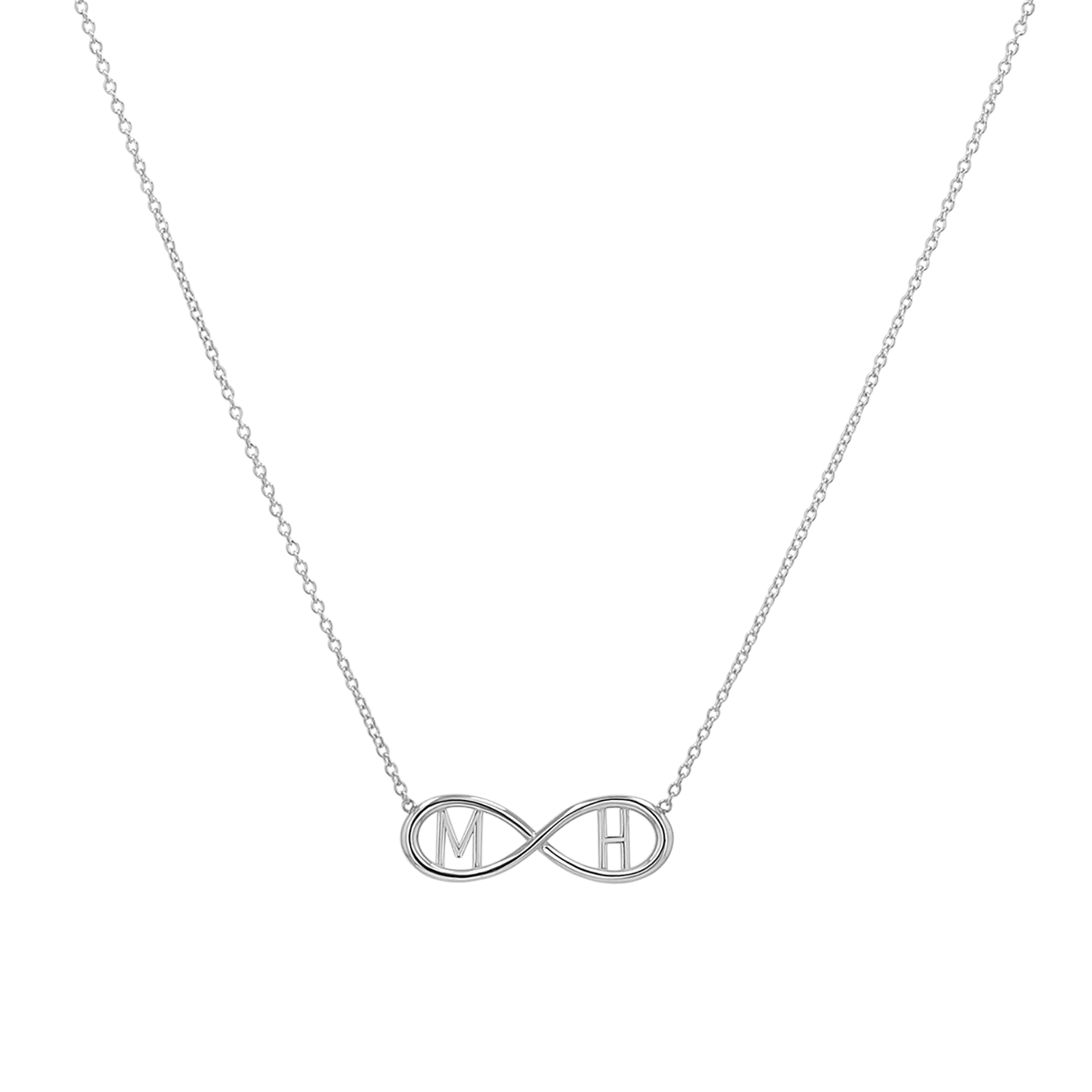 Infinity Letter Necklace - Image 2