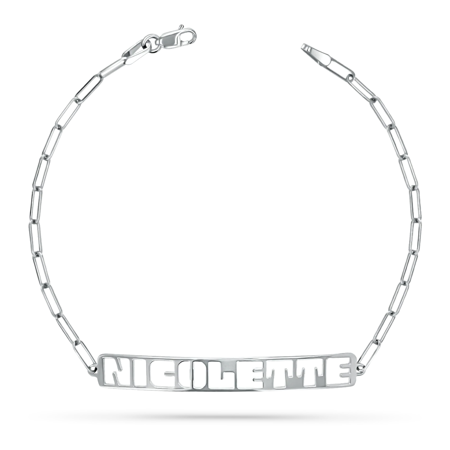 Customizable Cut-Out Name Bracelet - Image 2