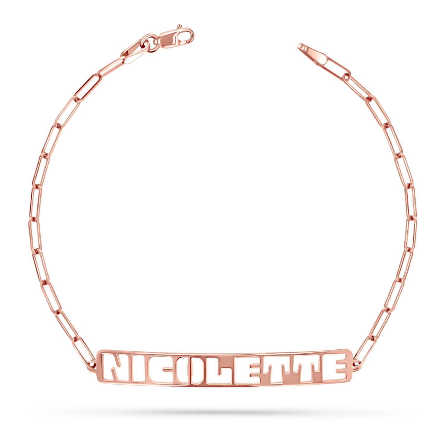 Customizable Cut-Out Name Bracelet - Image 3