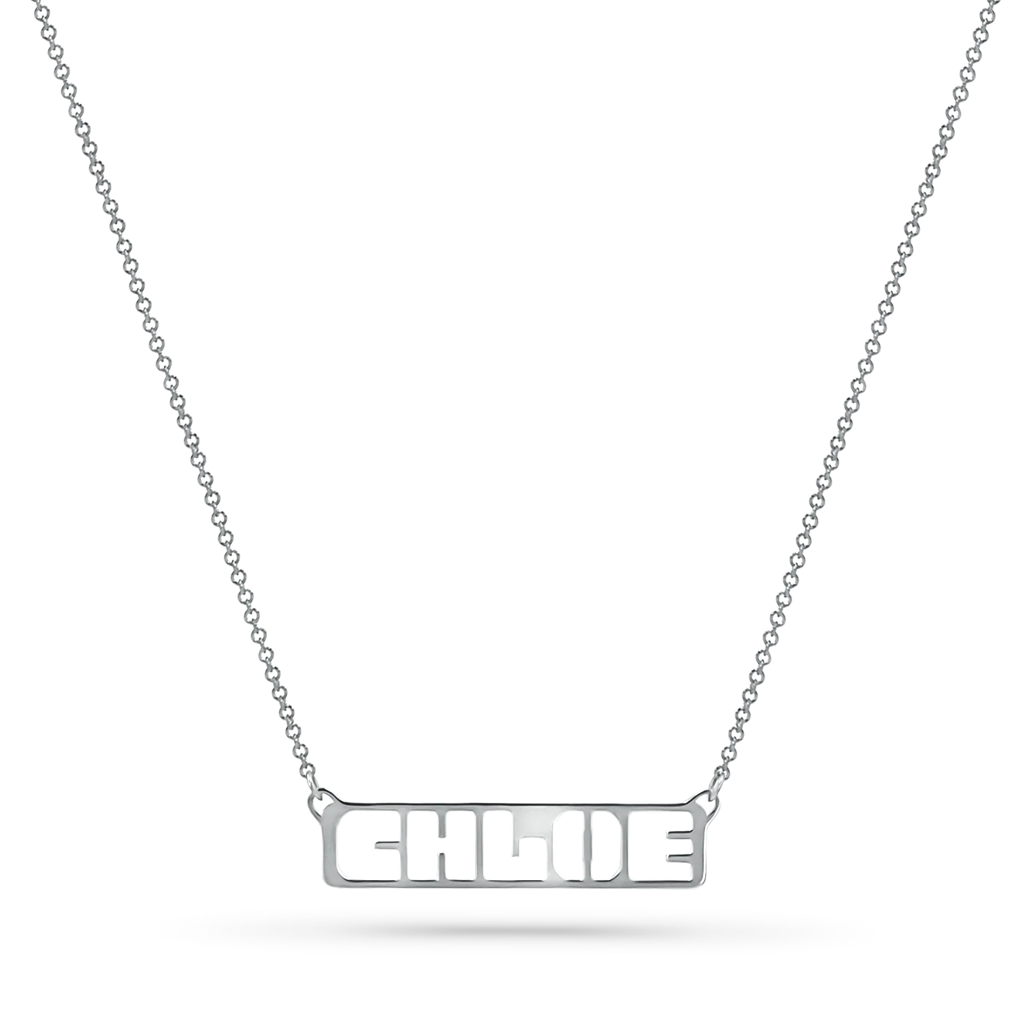 Customizable Cut-Out Name Necklace - Image 9