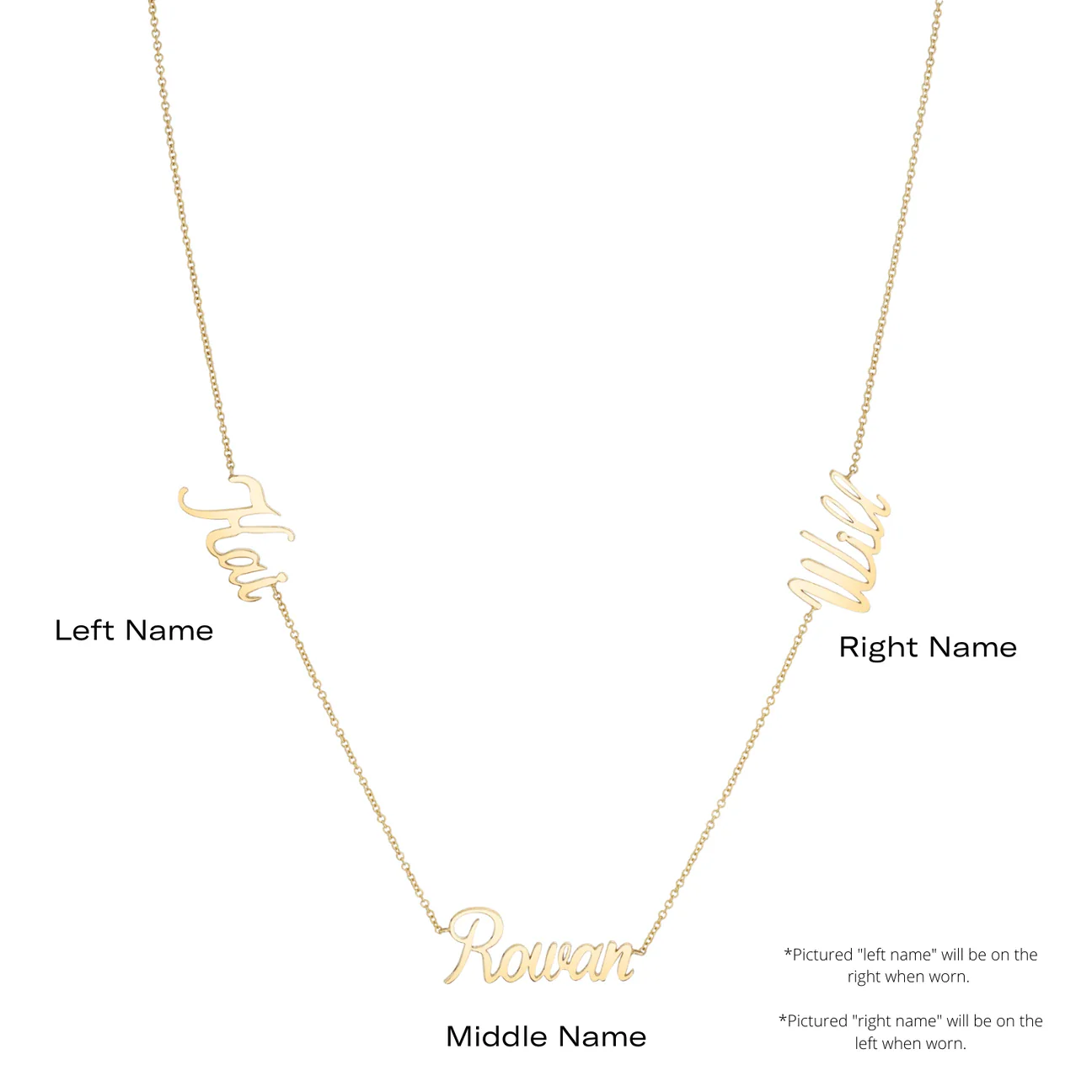 Diamond Bezel Custom Name Necklace - Image 5