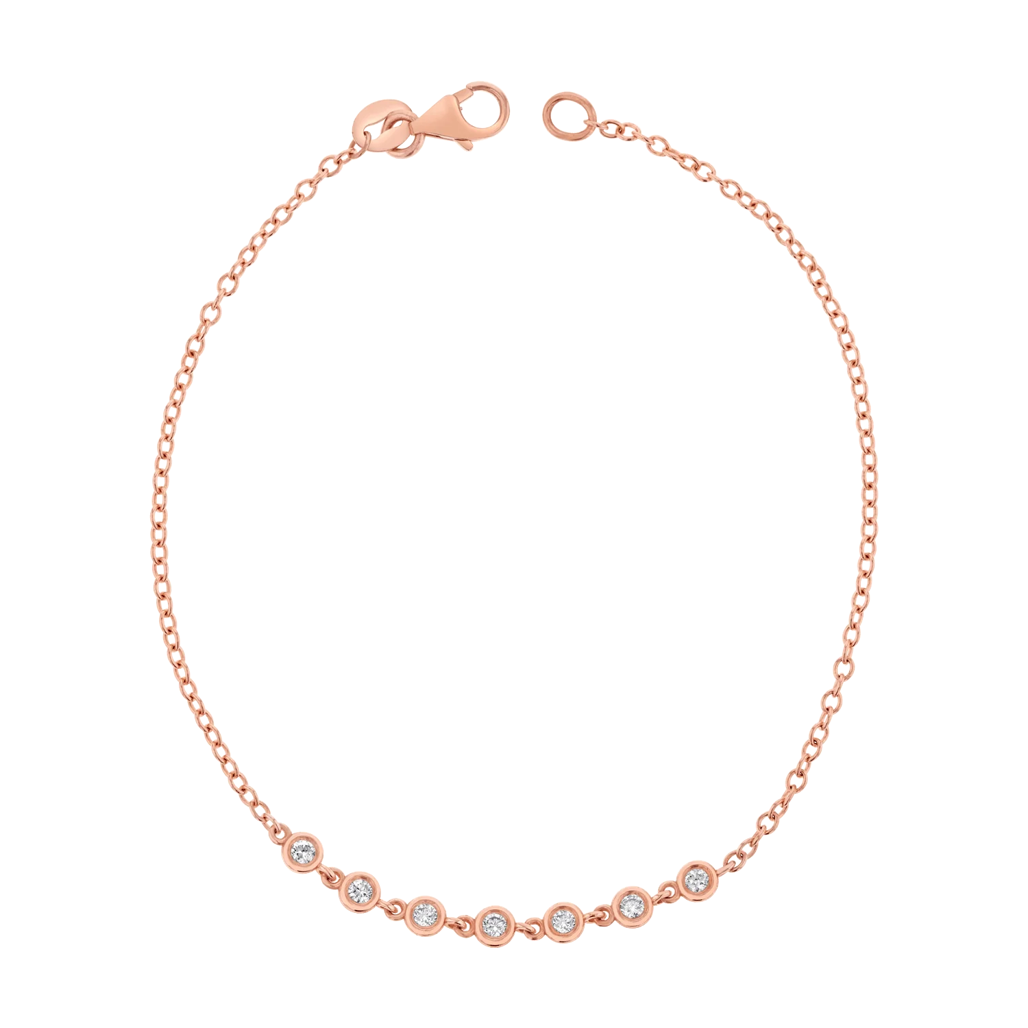 Diamond Bezel Station Bracelet - Image 3