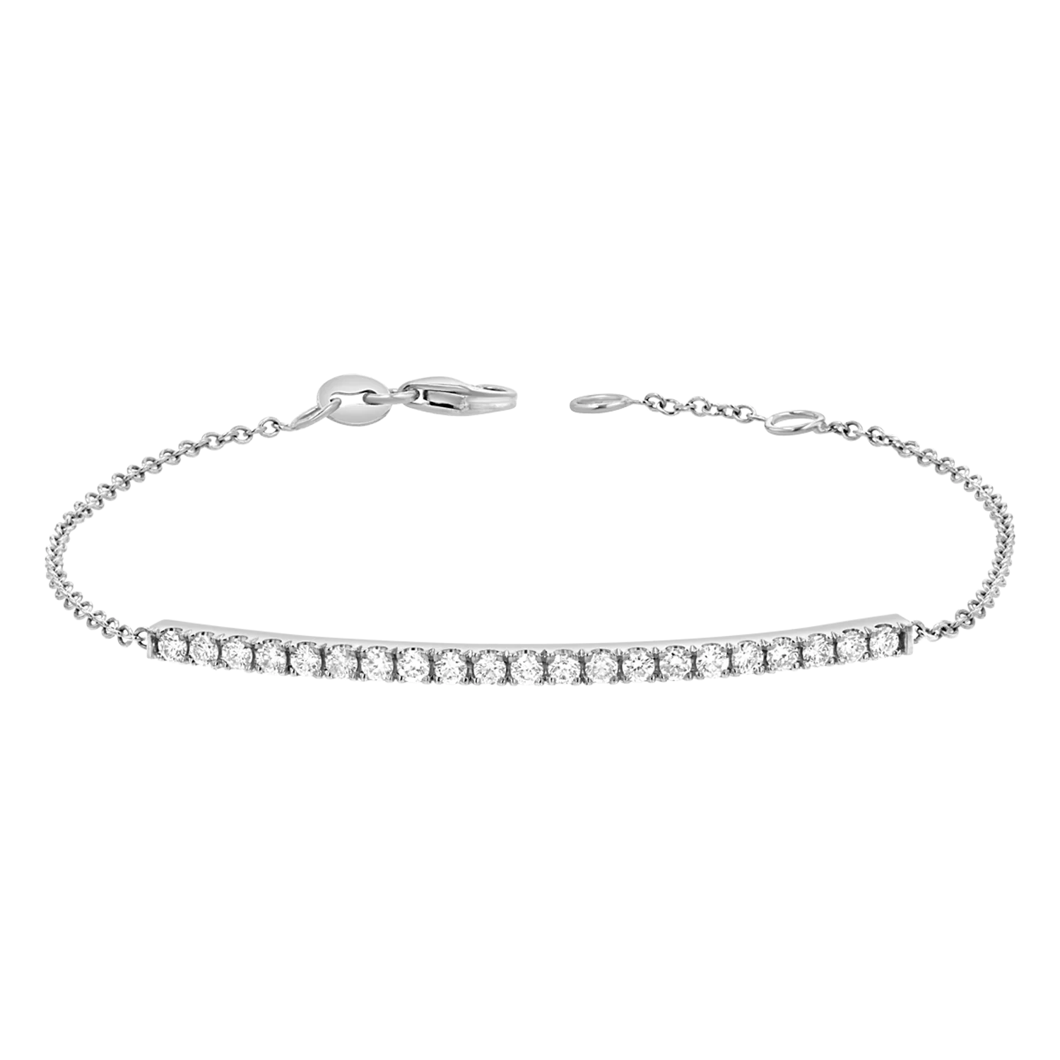 Diamond Pave Bar Bracelet - Image 2
