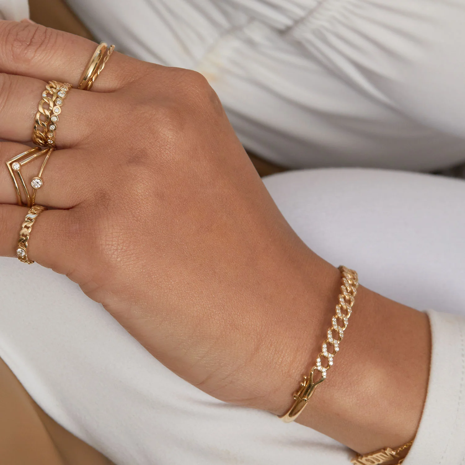 Diamond Pave Cuban Bracelet - Image 5