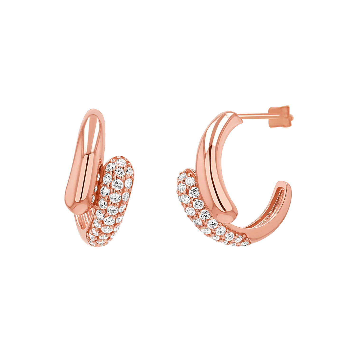 Diamond Rendezvous Hoop Earrings - Image 3