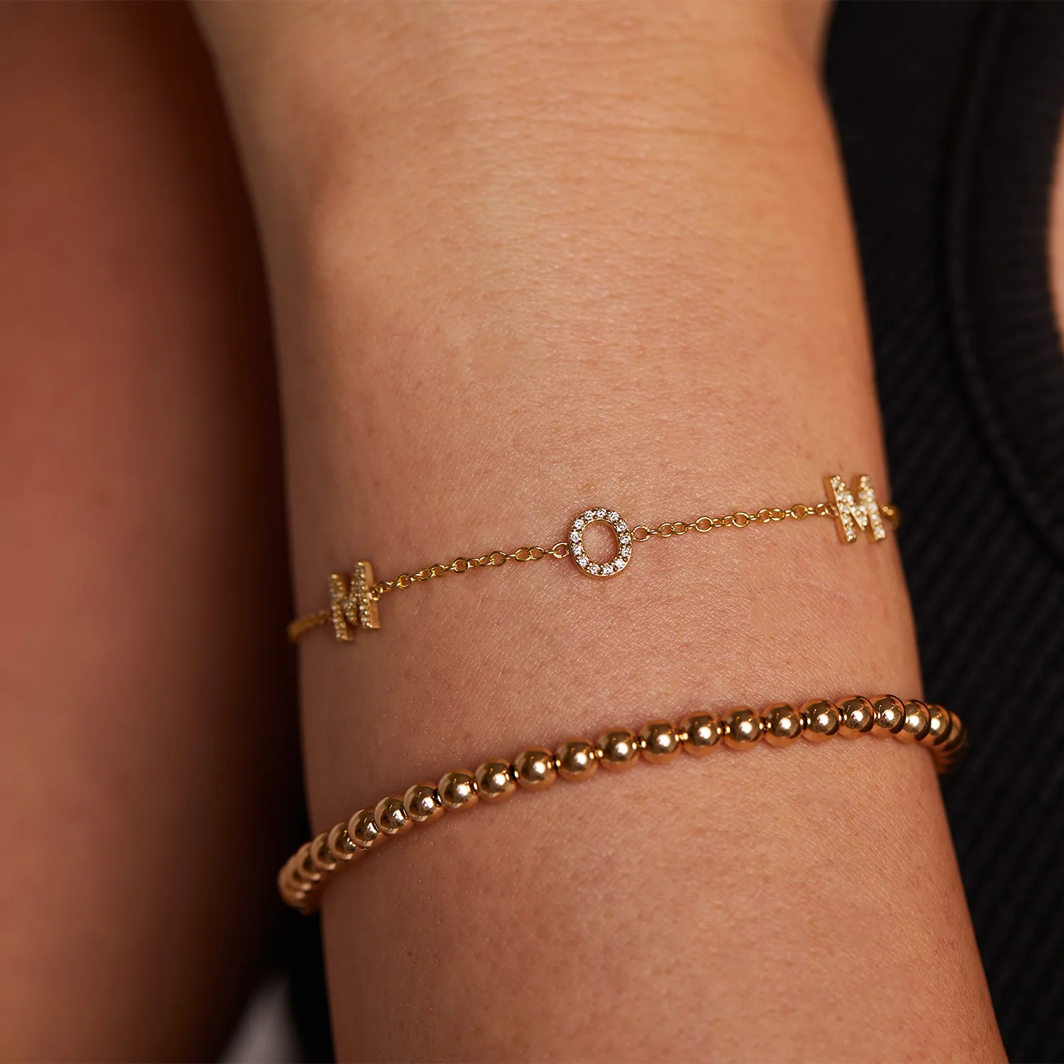 Diamond Spaced MOM Bracelet - Image 5