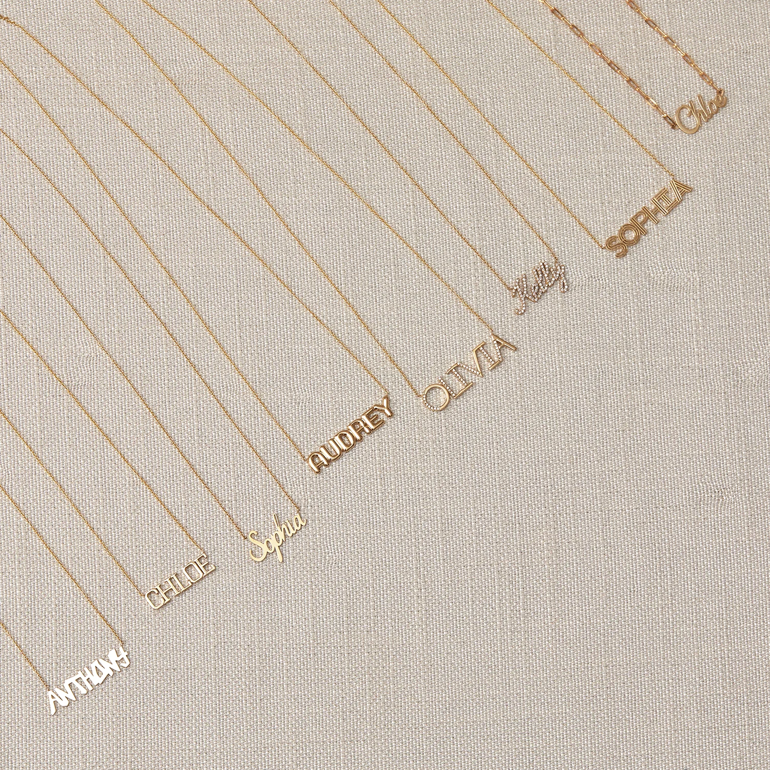 Diamond Sprinkle Name Necklace - Image 5
