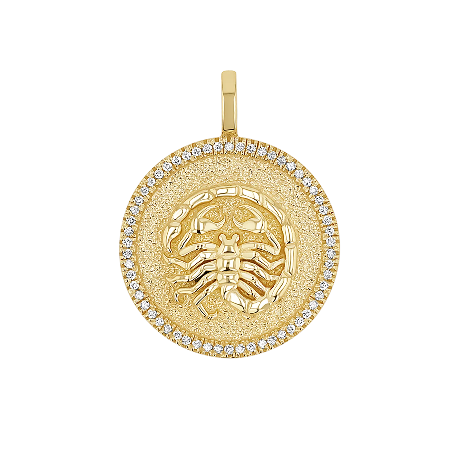 Diamond Zodiac Coin Medallion Charm - Image 12
