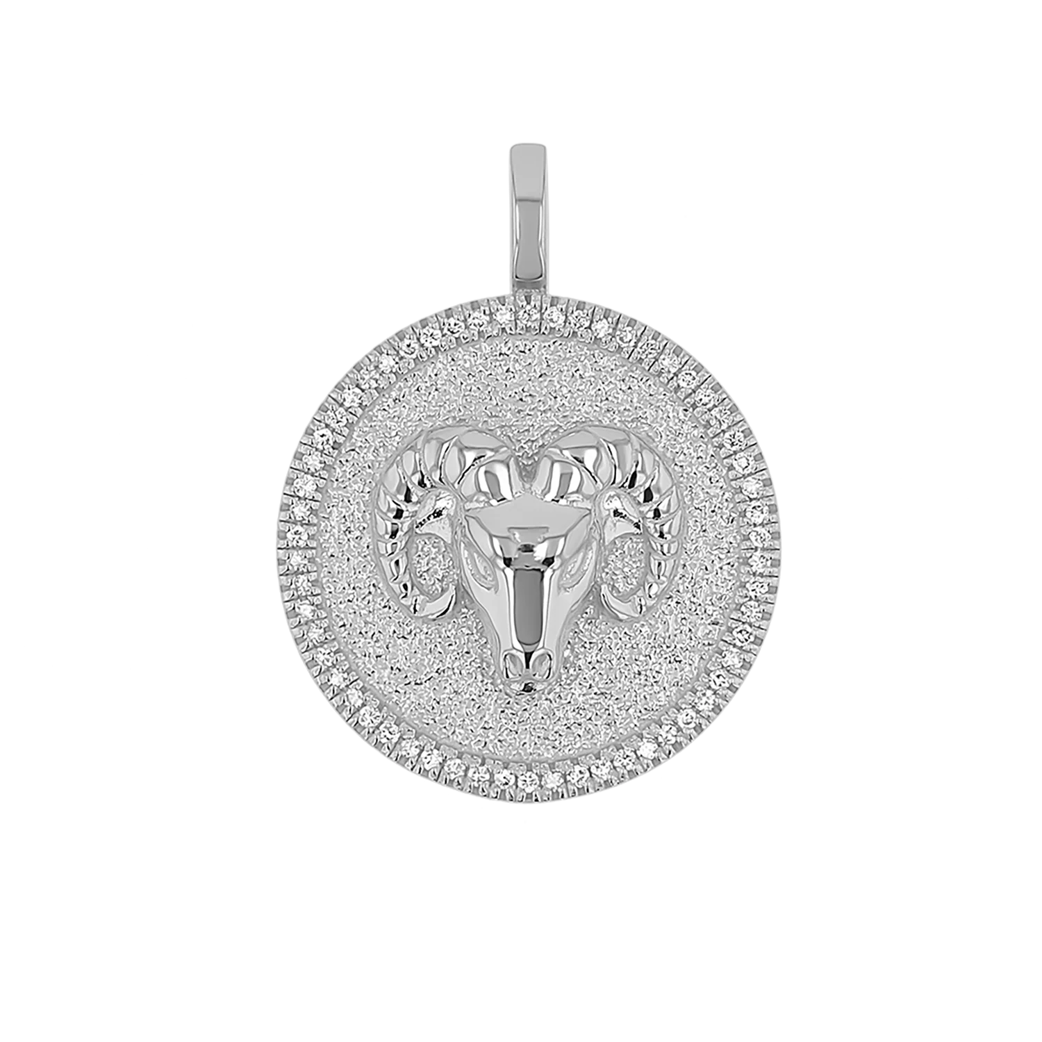 Diamond Zodiac Coin Medallion Charm - Image 14