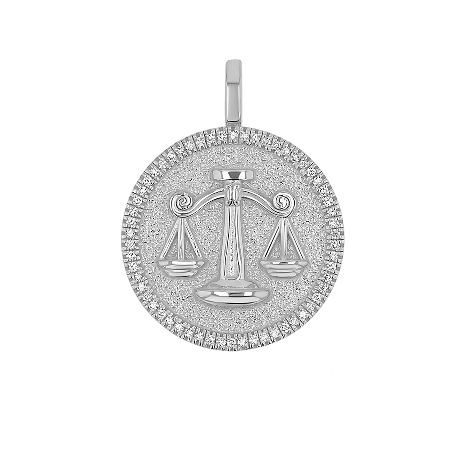 Diamond Zodiac Coin Medallion Charm - Image 19