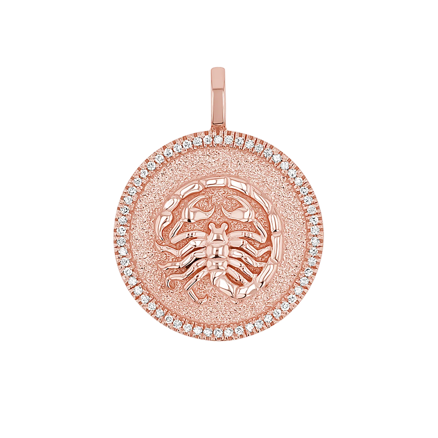 Diamond Zodiac Coin Medallion Charm - Image 32