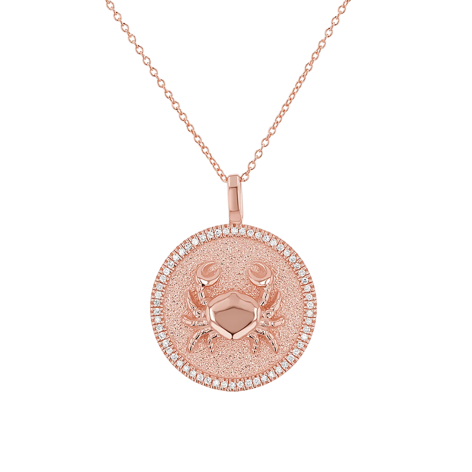 Diamond Zodiac Coin Medallion Necklace - Image 25