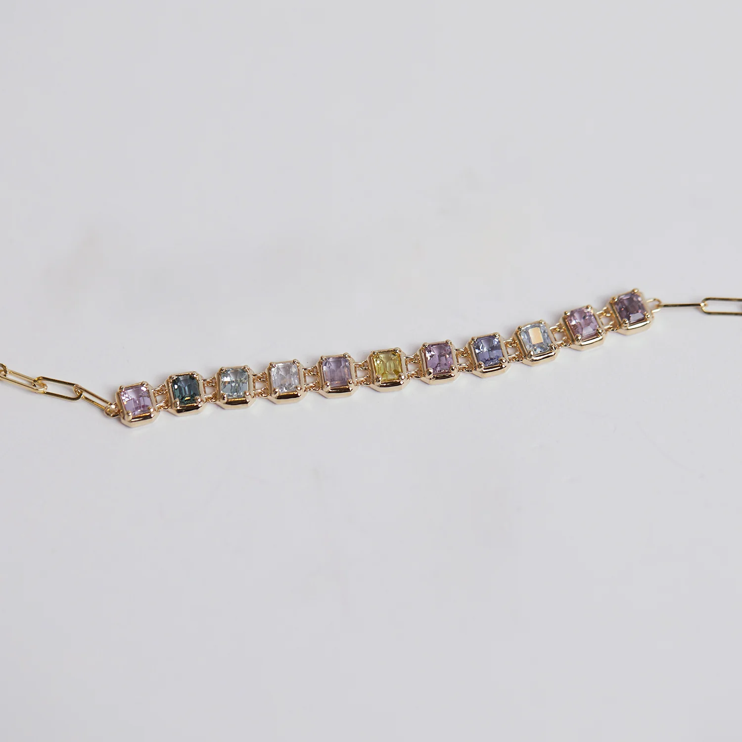 Emerald Cut Sapphire Choker Necklace - Image 4
