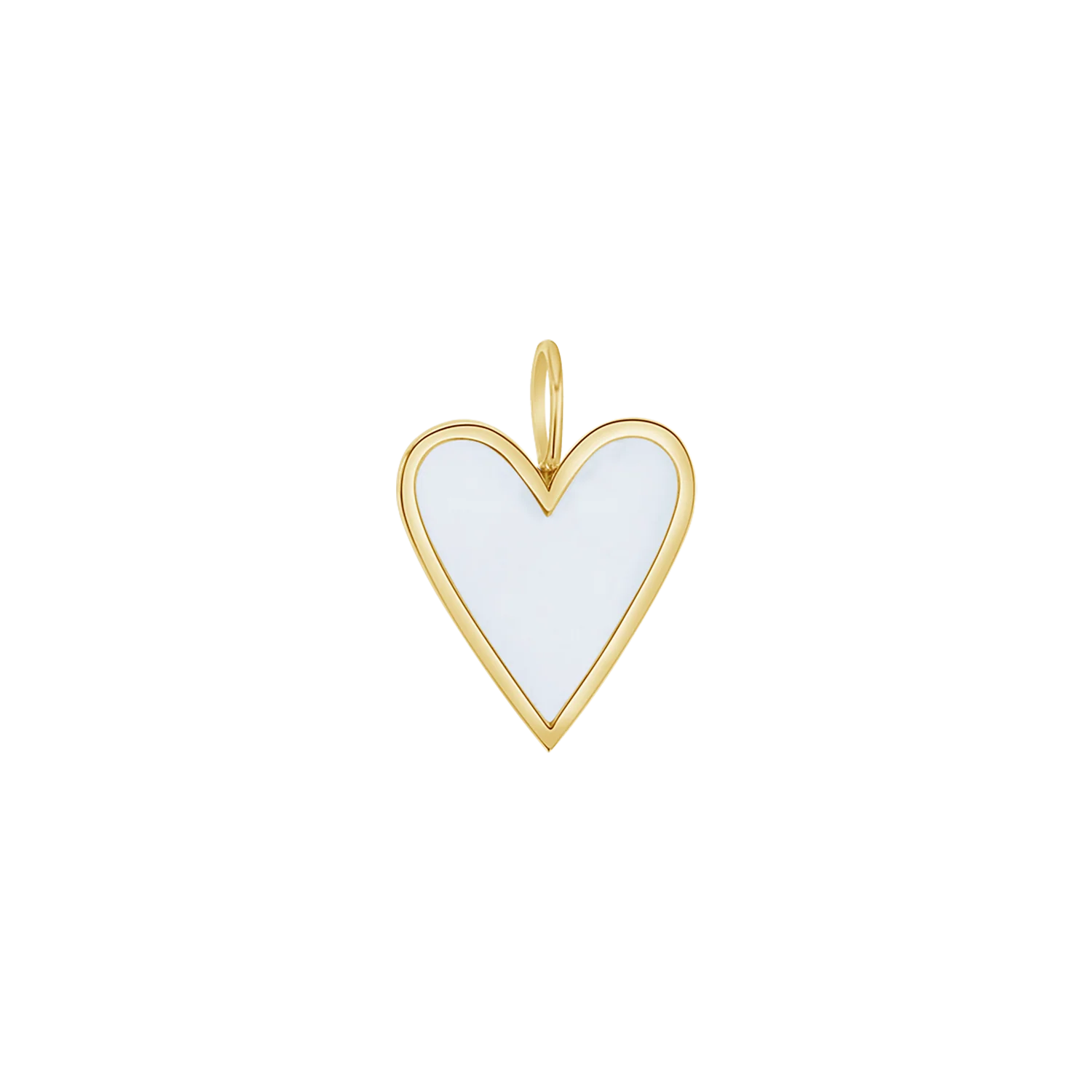 Enamel Elongated Heart Charm - Image 5