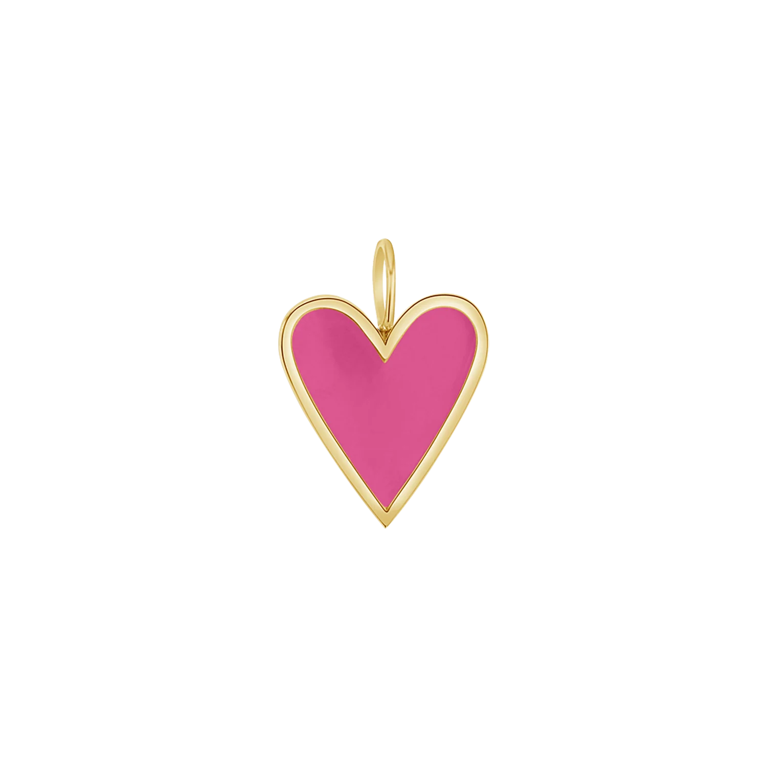 Enamel Elongated Heart Charm - Image 7