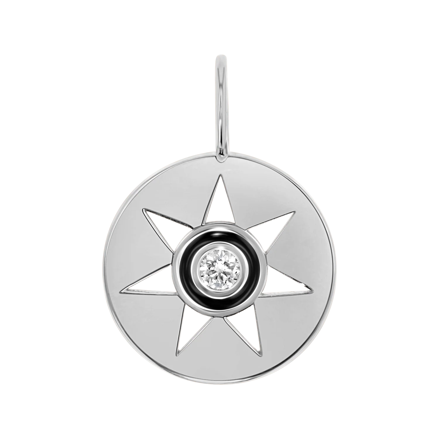 Enamel Sun Medallion Charm - Image 2