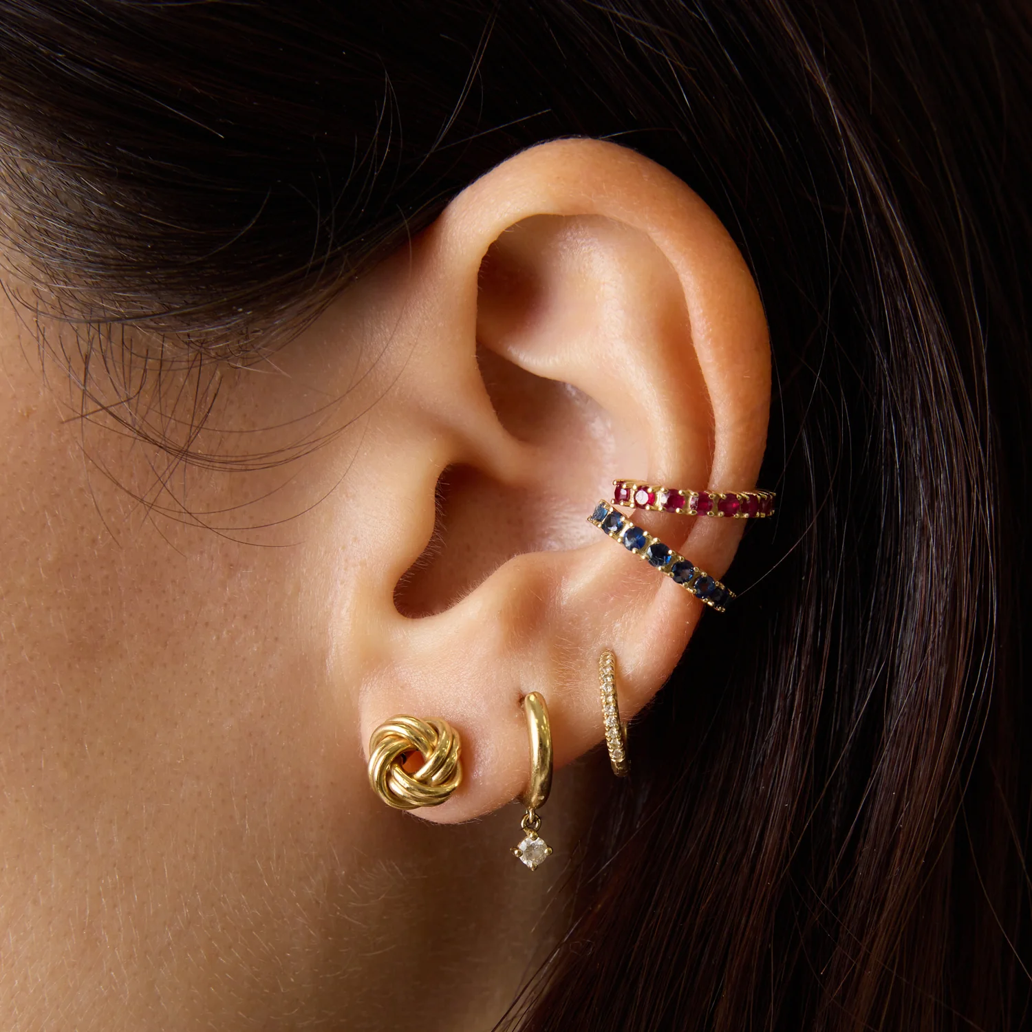 Sapphire Gemstone Ear Cuff - Image 15