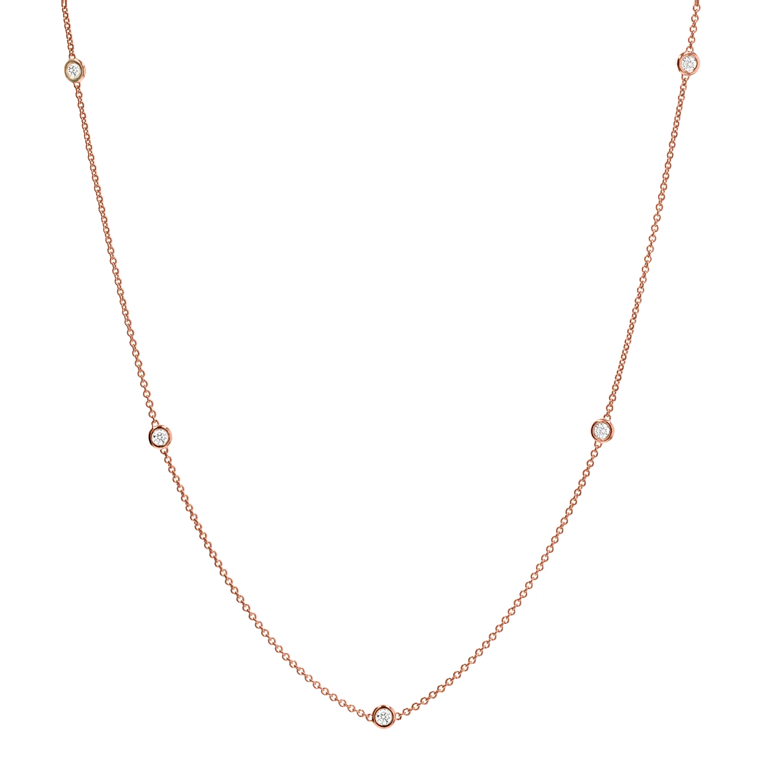 Extra Long Diamond Strand Necklace - Image 3