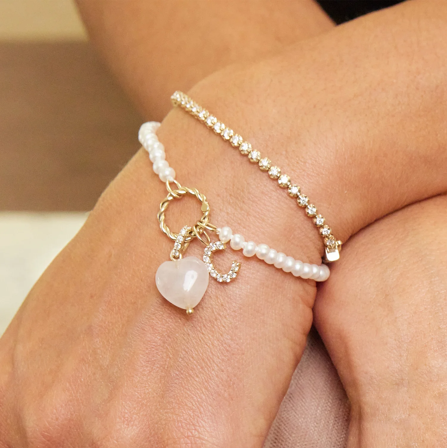 Freshwater Pearl Connector Bracelet - Image 7