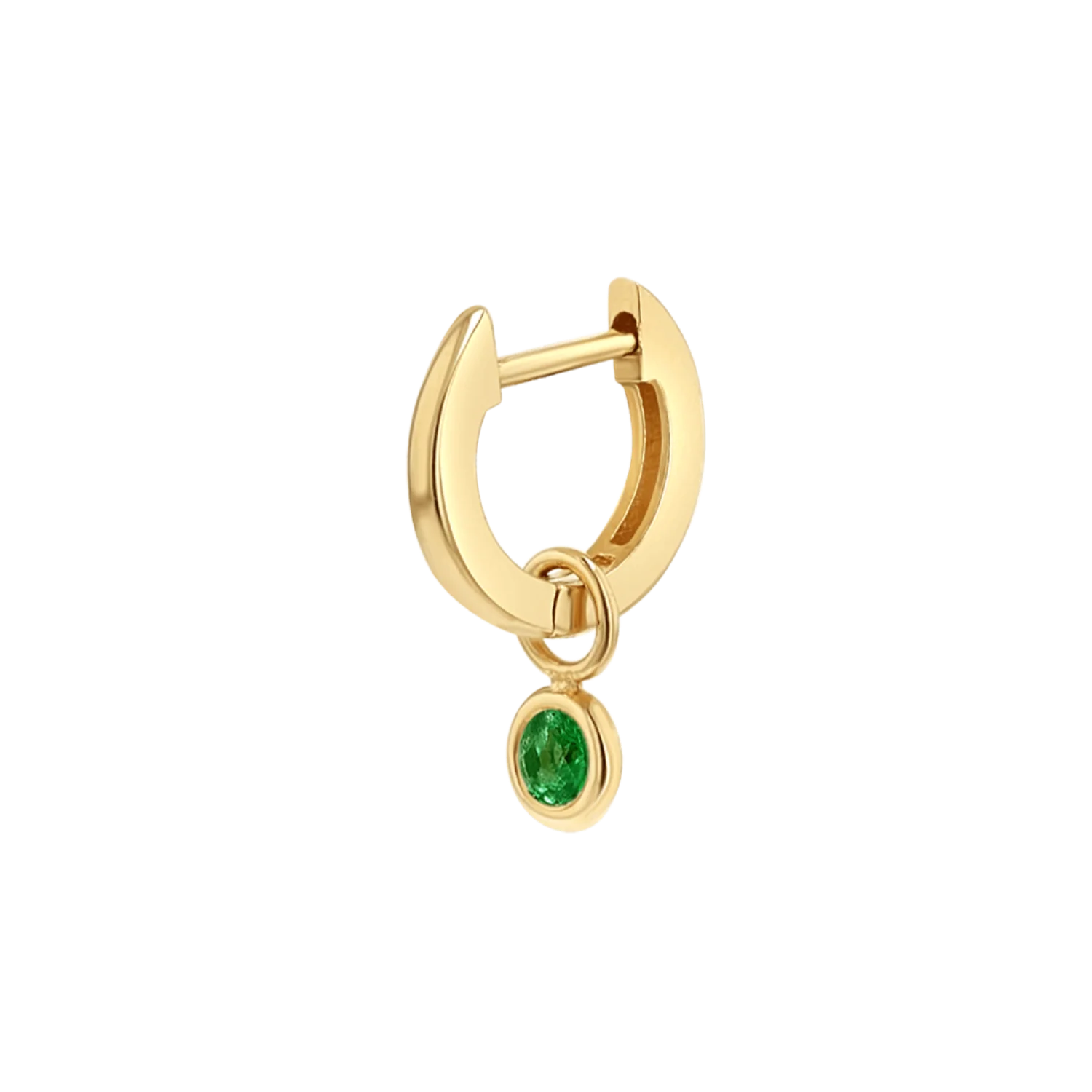 Gemstone Drop Huggies Hoops - Image 10