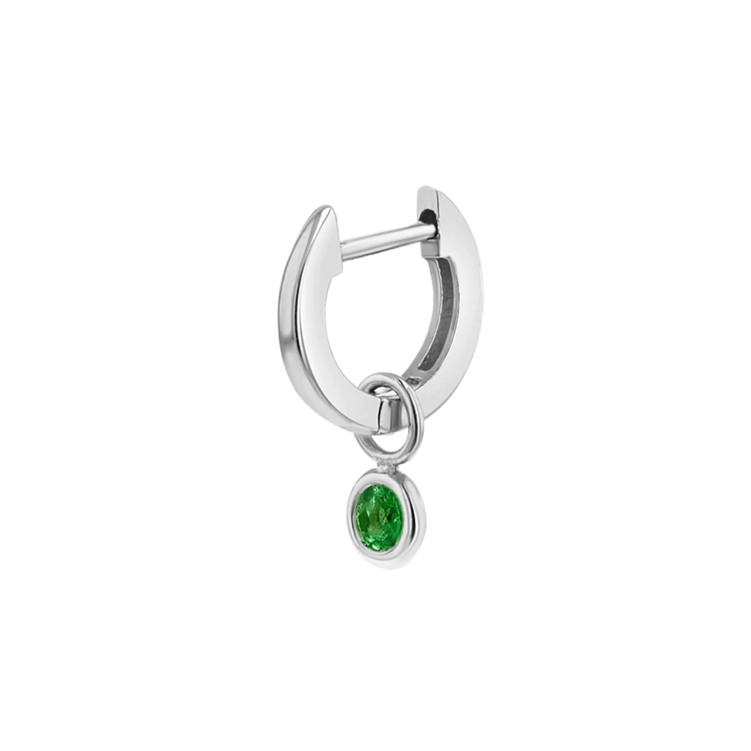 Gemstone Drop Huggies Hoops - Image 11