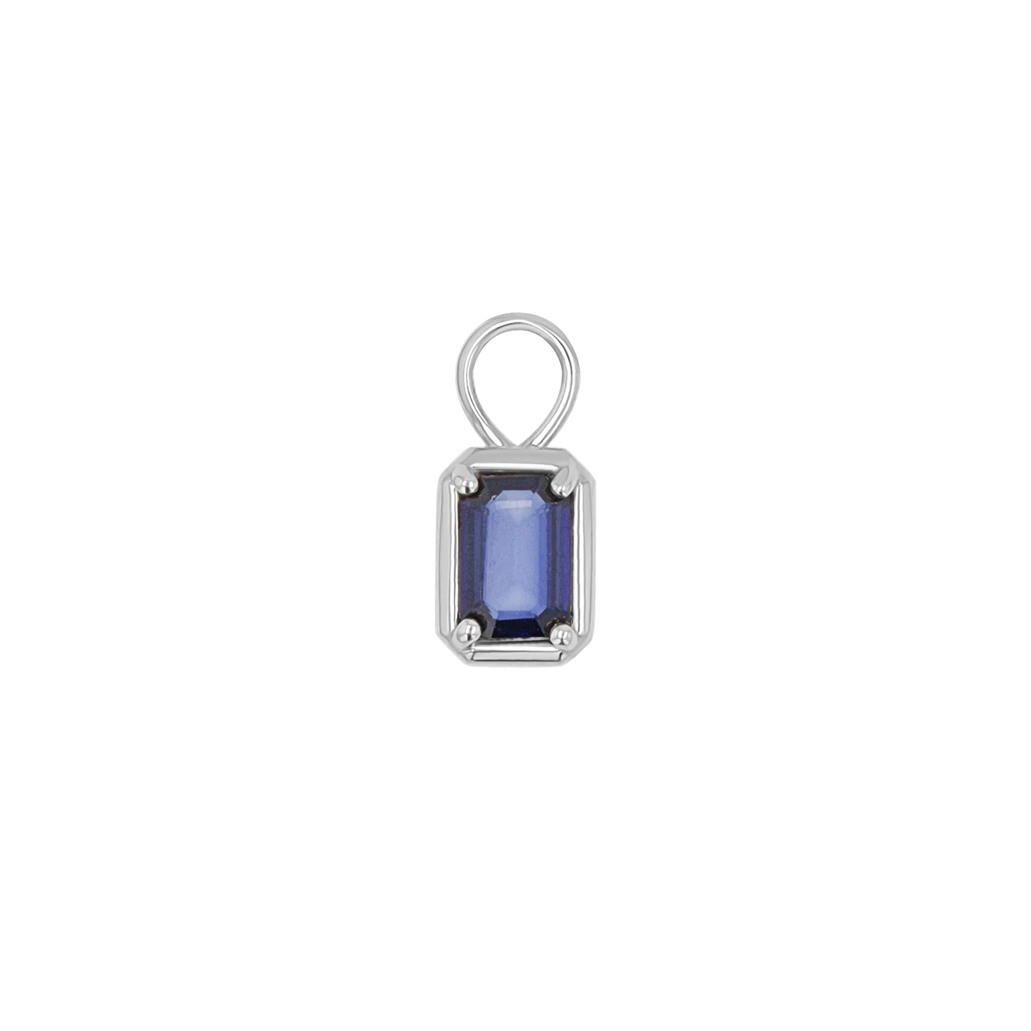 Gemstone Emerald Huggie Charms - Image 8