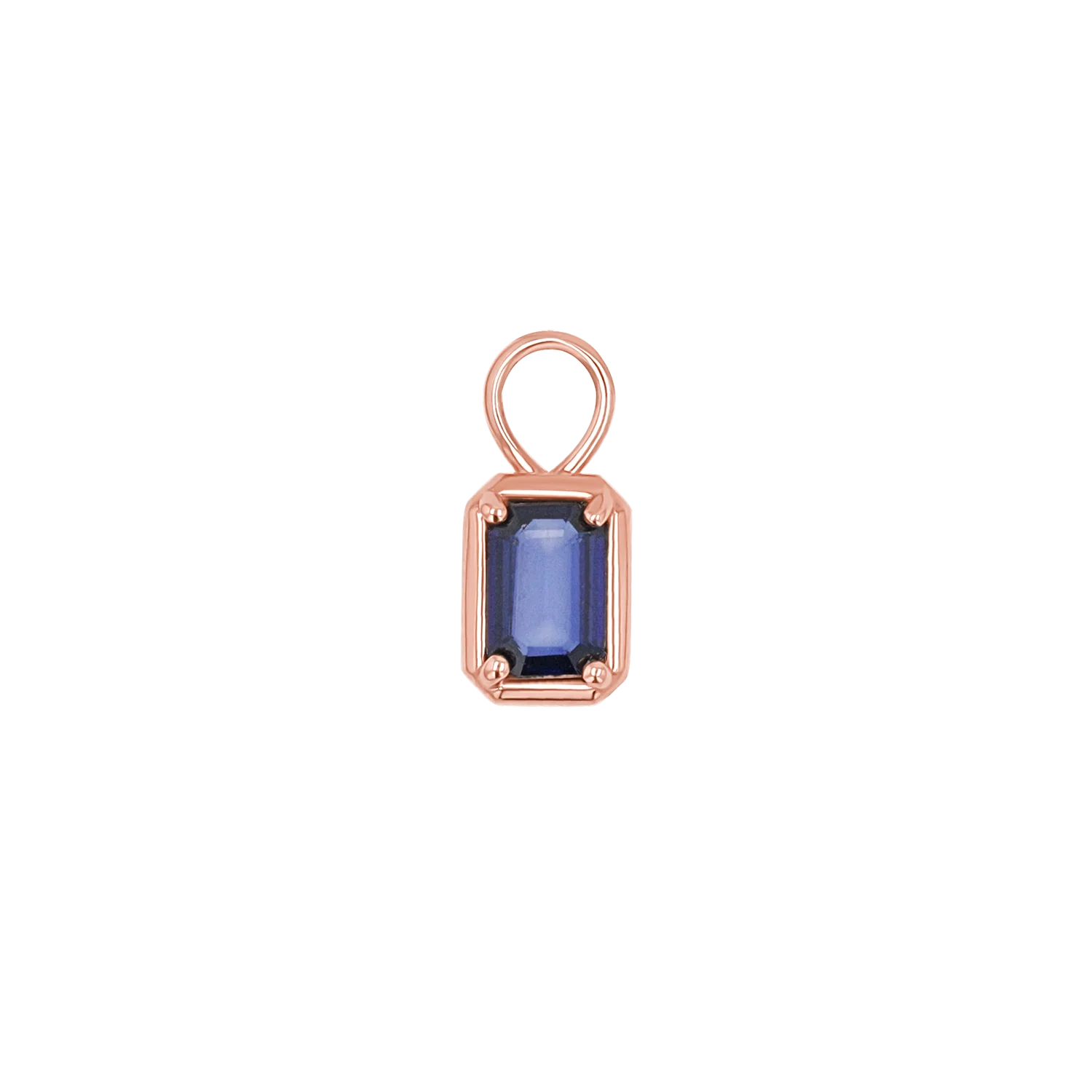 Gemstone Emerald Huggie Charms - Image 9