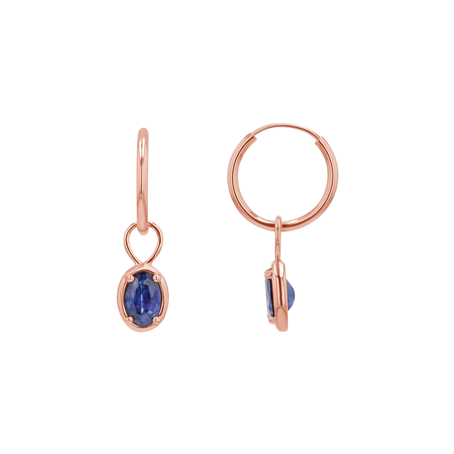 Gemstone Oval Huggie Charms - Image 18