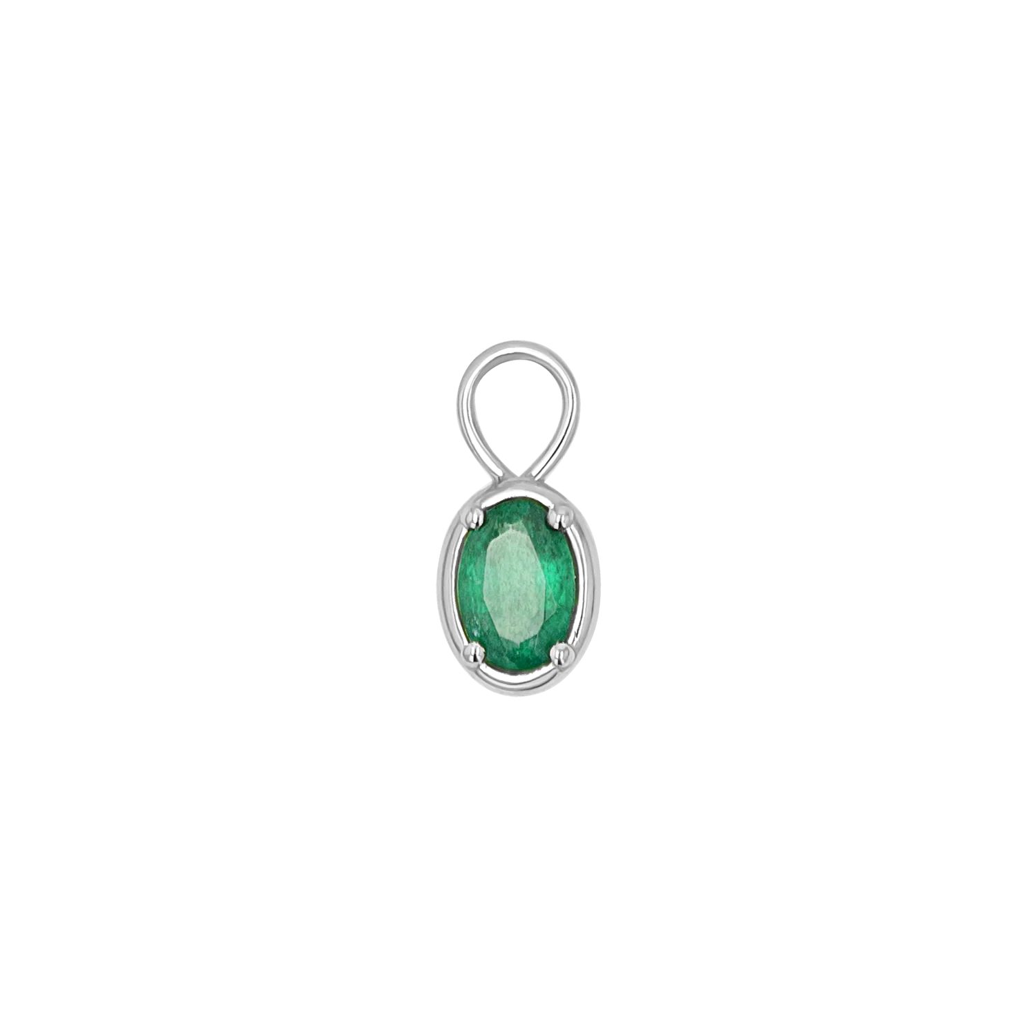Gemstone Oval Huggie Charms - Image 8