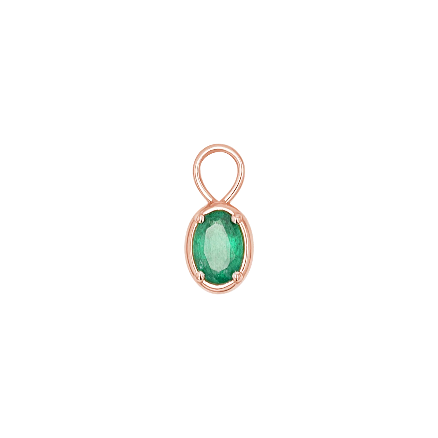 Gemstone Oval Huggie Charms - Image 9