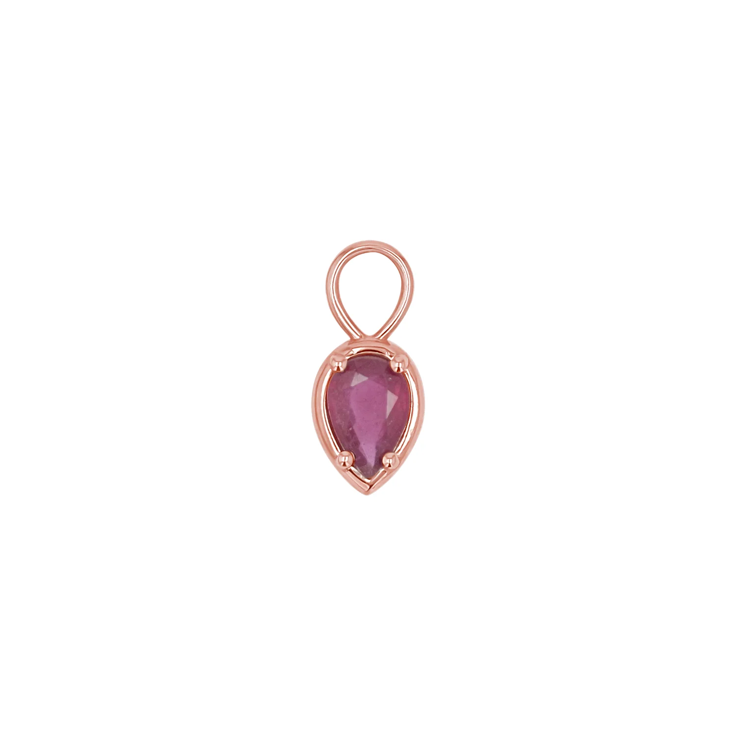 Gemstone Pear Huggies Charms - Image 17
