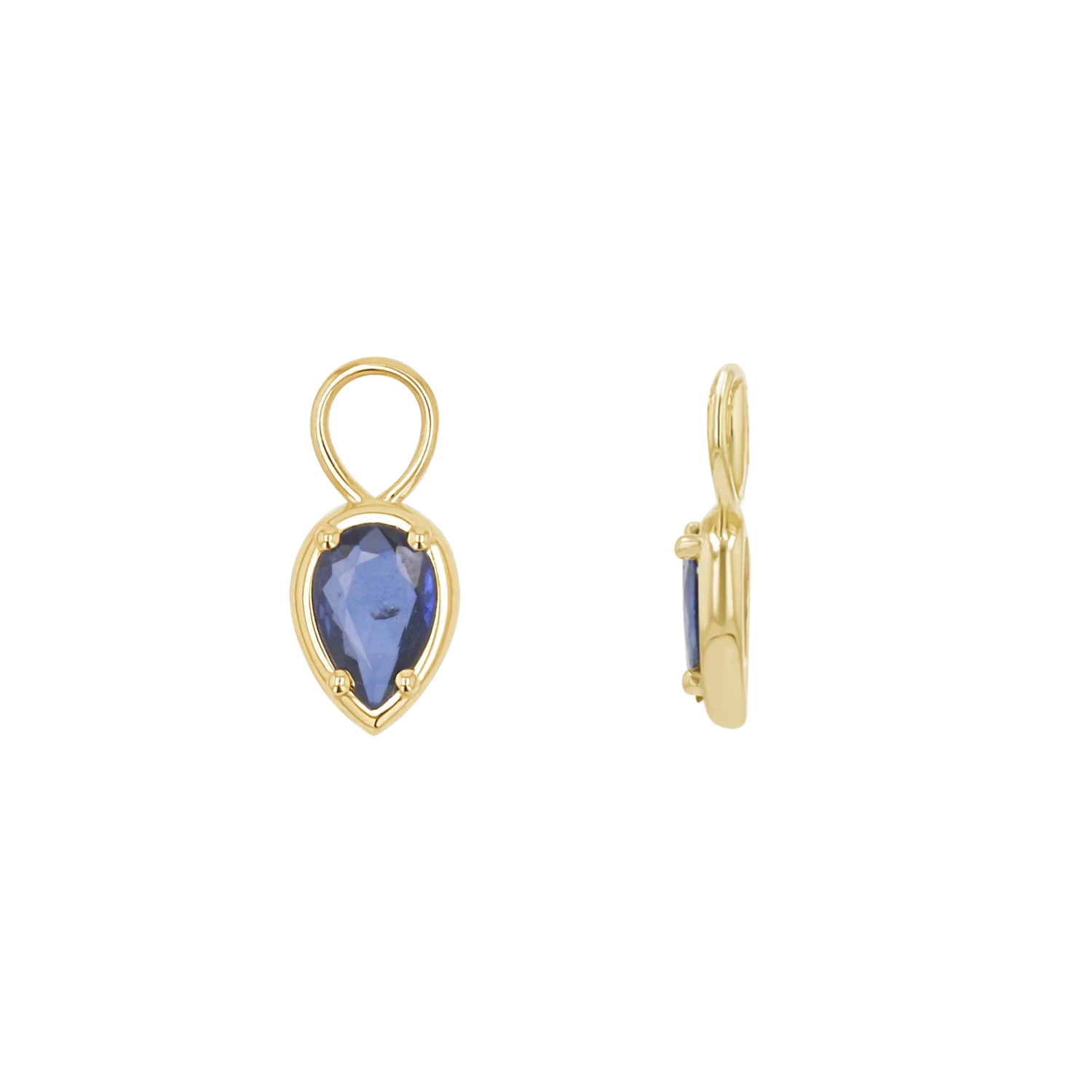 Gemstone Pear Huggies Charms - Image 5