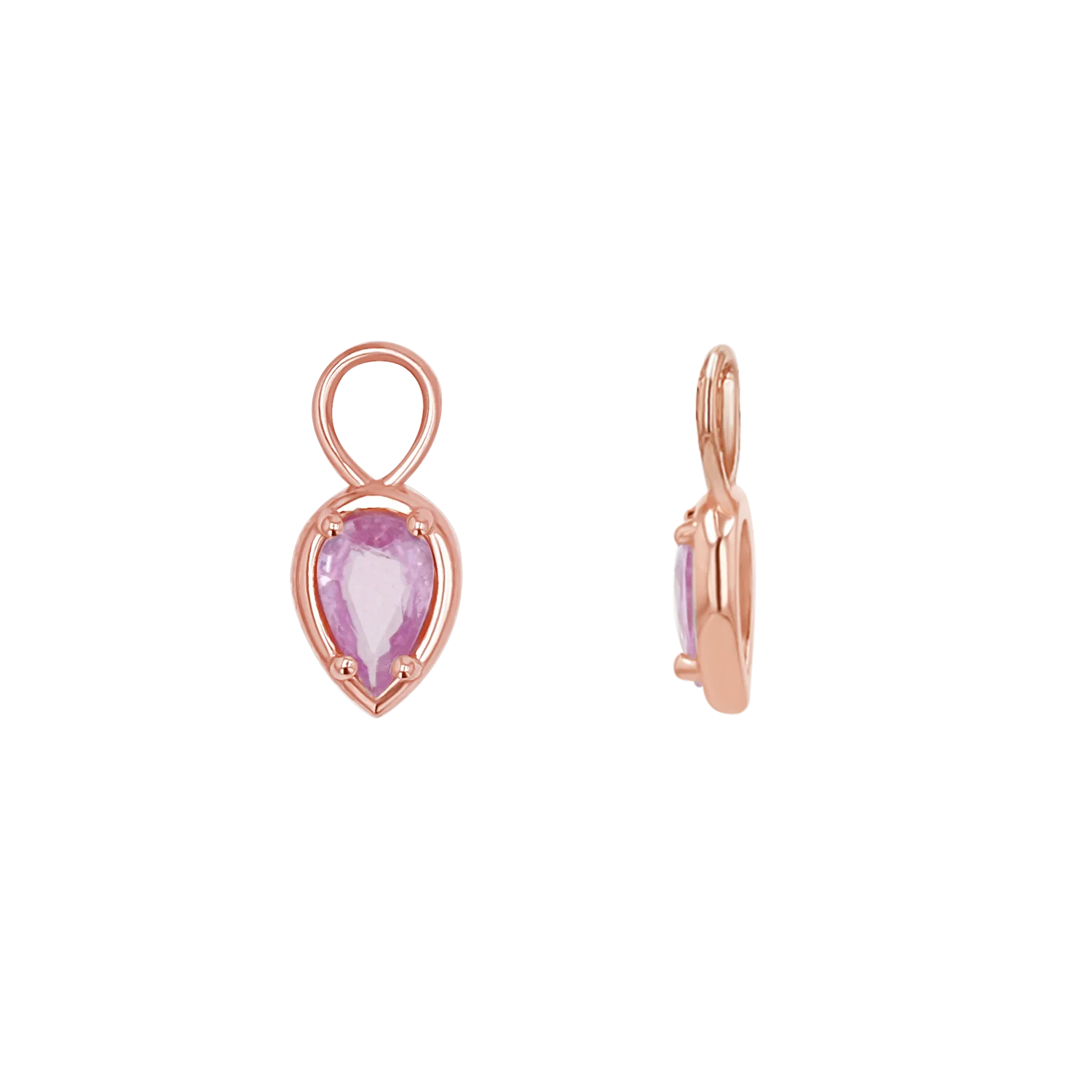 Gemstone Pear Huggies Charms - Image 7