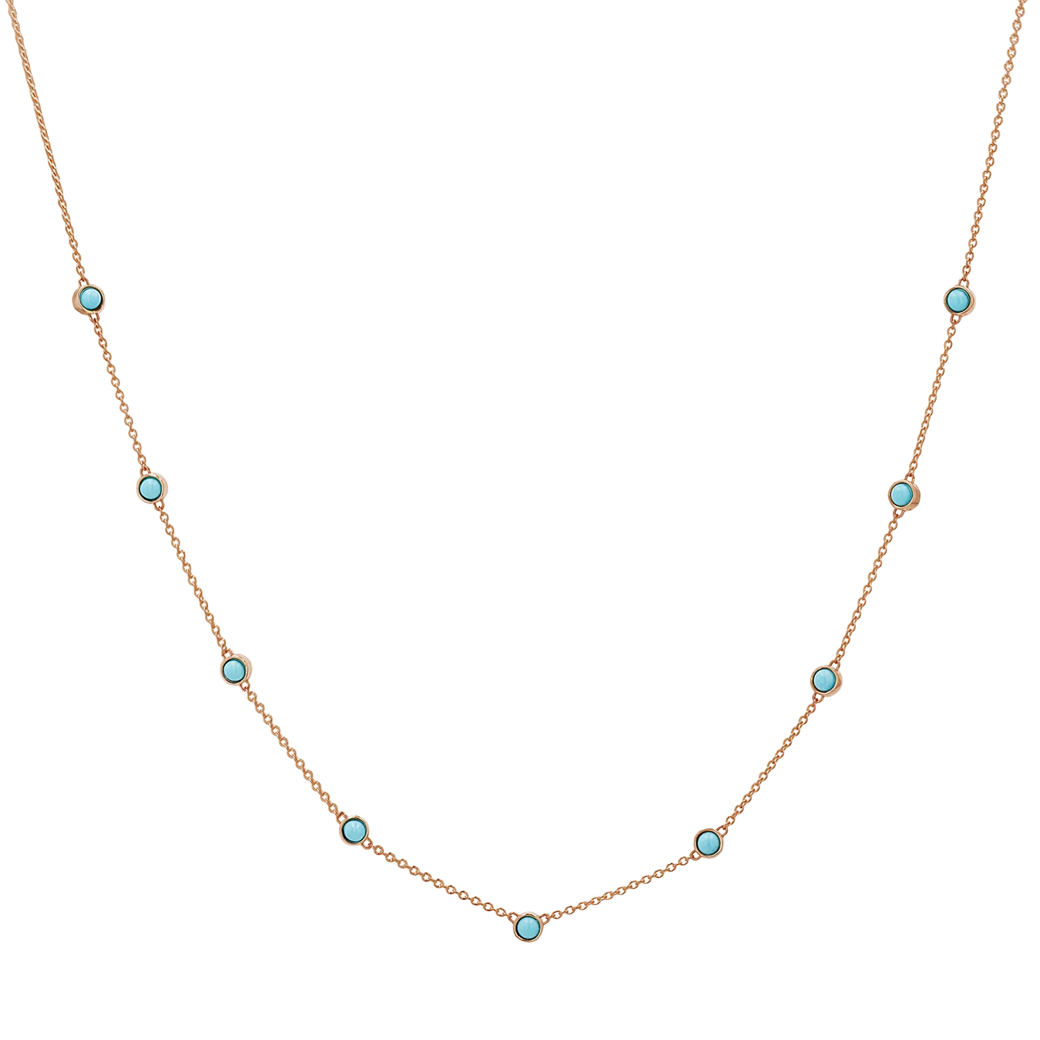 Genuine Turquoise Strand Necklace - Image 3