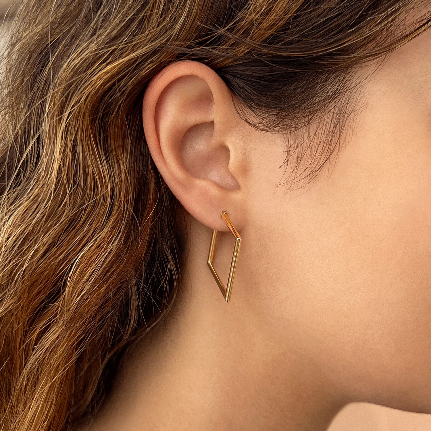 Geometric Hoop Earrings - Image 2