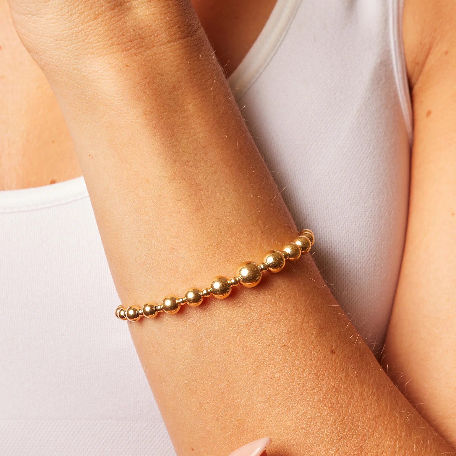 Graduating Ball Bead Bracelet - Image 2