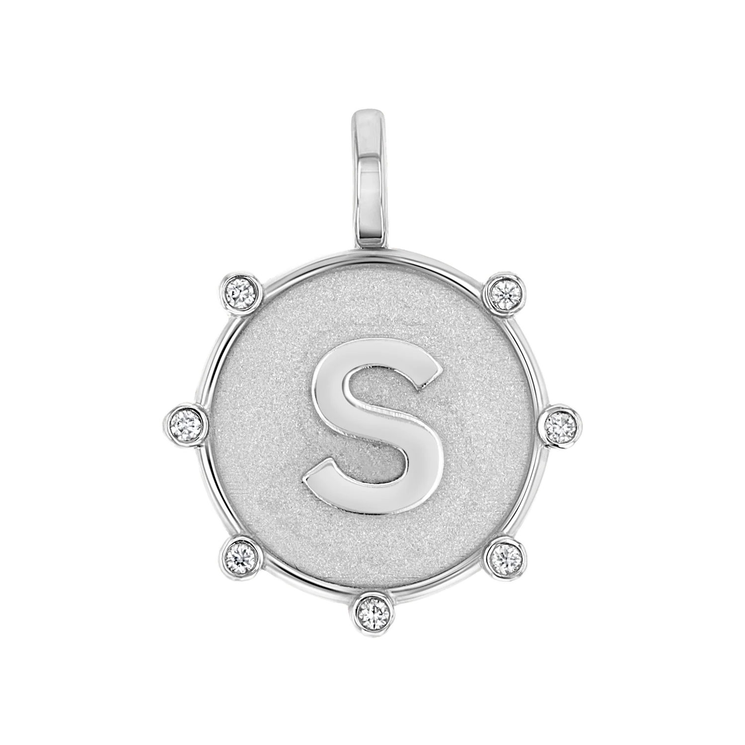 Initial Letter Medallion Charm - Image 2