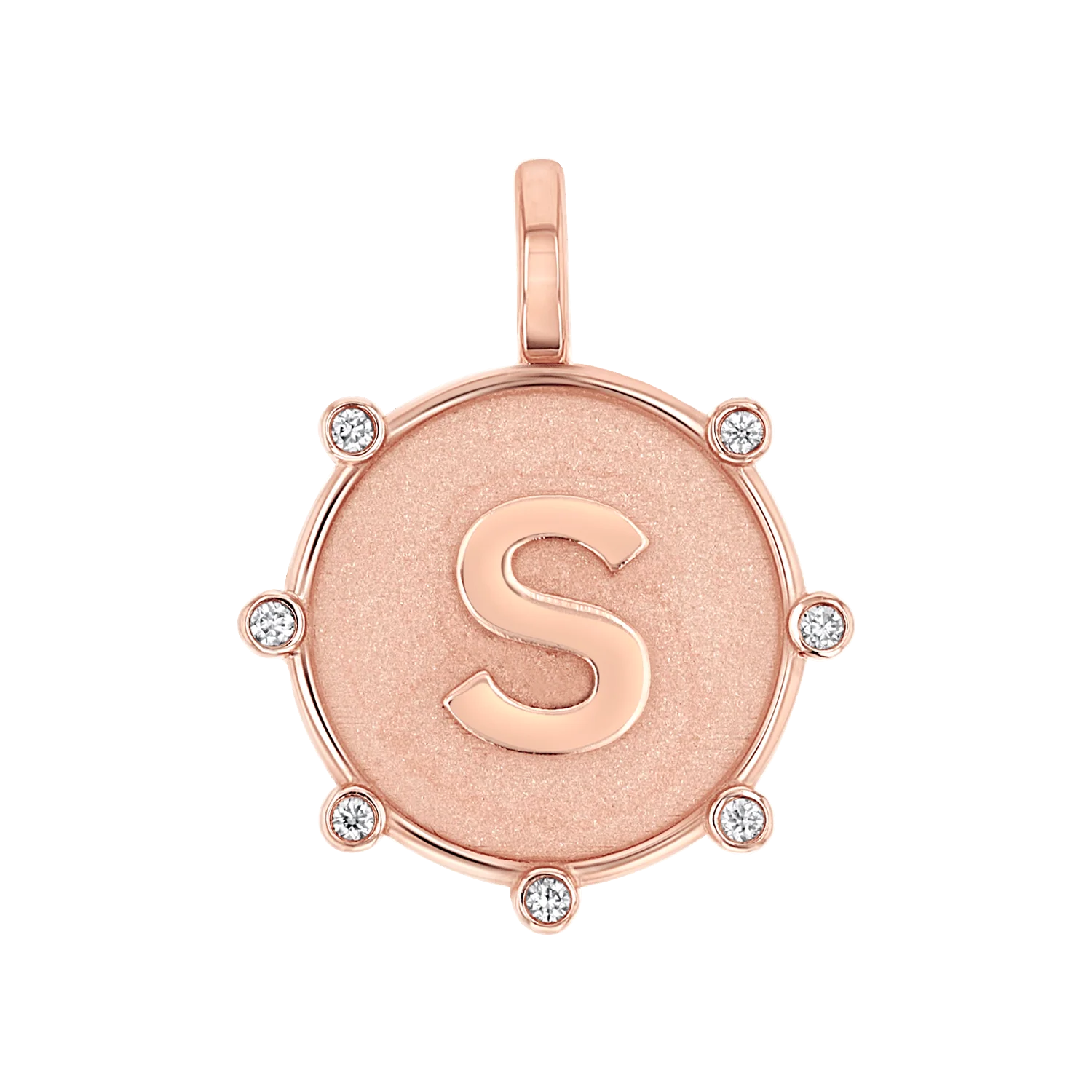 Initial Letter Medallion Charm - Image 3