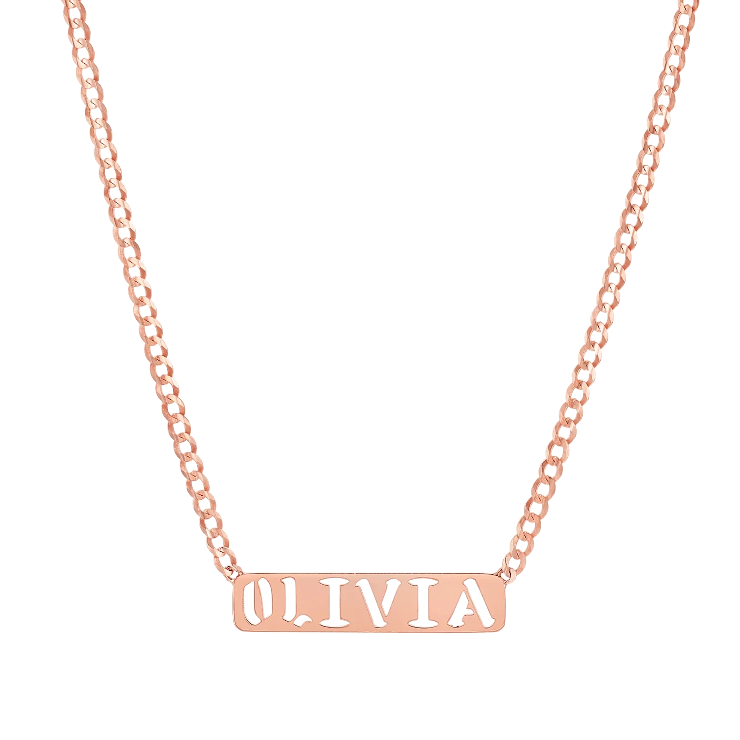 Kids Cuban Link Custom Nameplate Necklace - Image 3