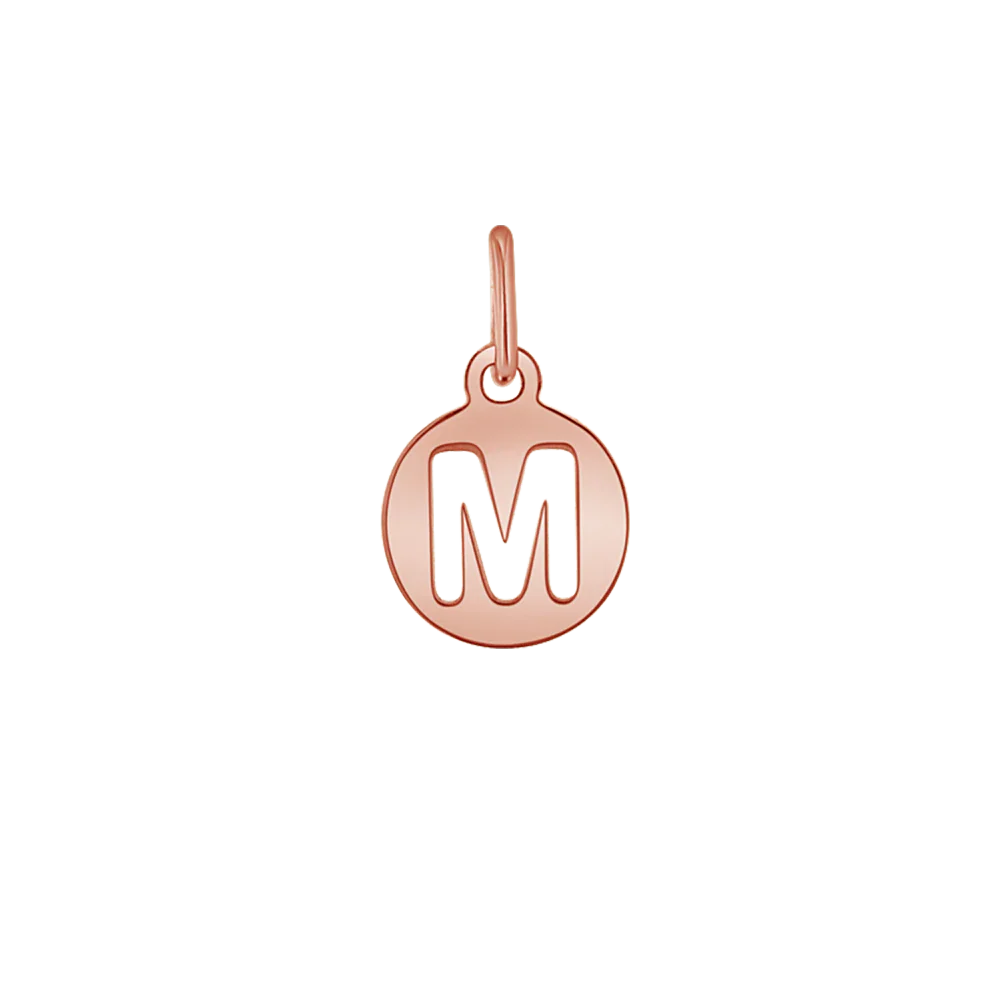 Kids Cut-Out Round Initial Letter Charm - Image 3