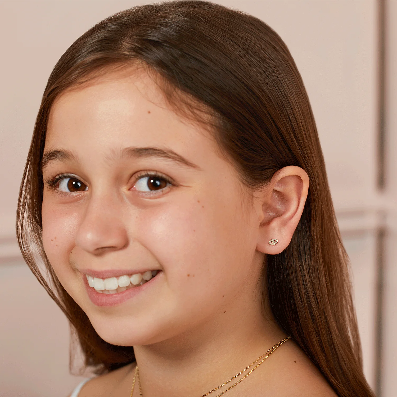 Kids Mini Evil Eye Stud Earrings - Image 4