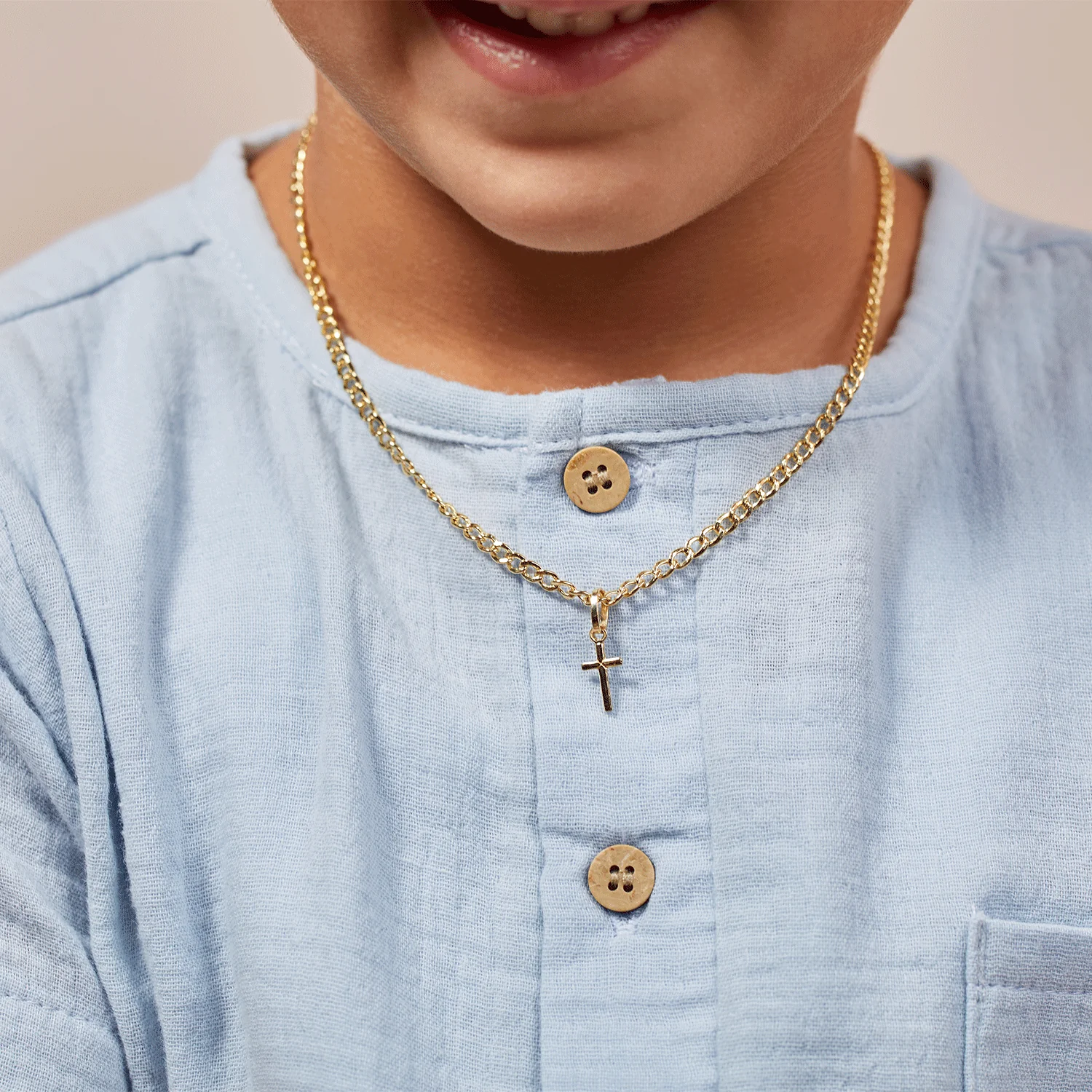Kids Petite Cross Charm - Image 2